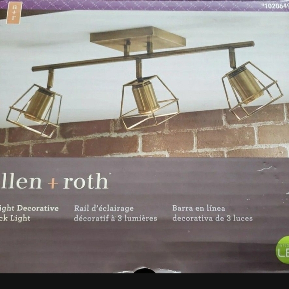 Allen + Roth Gold Track Light - Picture 1 of 4